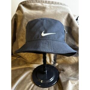 Nike Hat Bucket Fitted Mens Small Black Dri-FIT Apex Golf Move To Zero Regrello